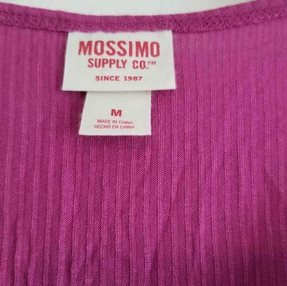 Pink ribbed tank top with flutter bottom - Picture 4 of 4